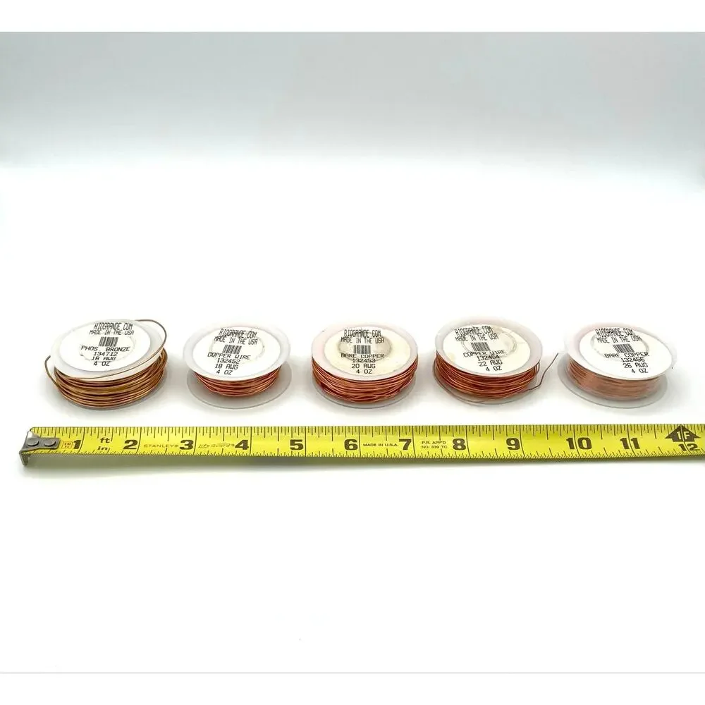 Wire Links Jewelry Making Book Plus 10 Spools of Wire Copper Silver Pated Bronze